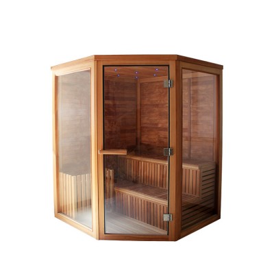 Luxury solid wooden steam sauna room